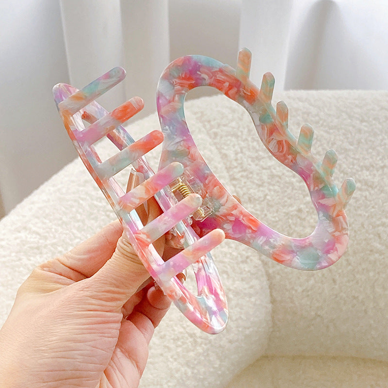 Cellulose Acetate Hair Barrettes, 11cm - Multiple Colors