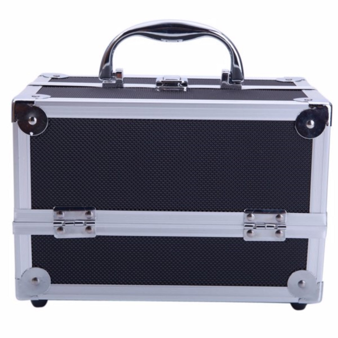 Portable Makeup Storage Bag with Mirror & Jewelry Compartment