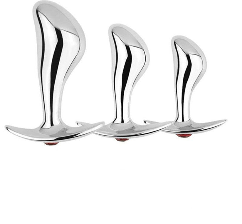 Metal Anal Plug Set - Unisex Adult Wellness Toys with Multiple Sizes