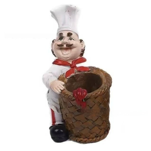 European-Style Toothpick Holder Decor - Home & Garden Resin Ornament
