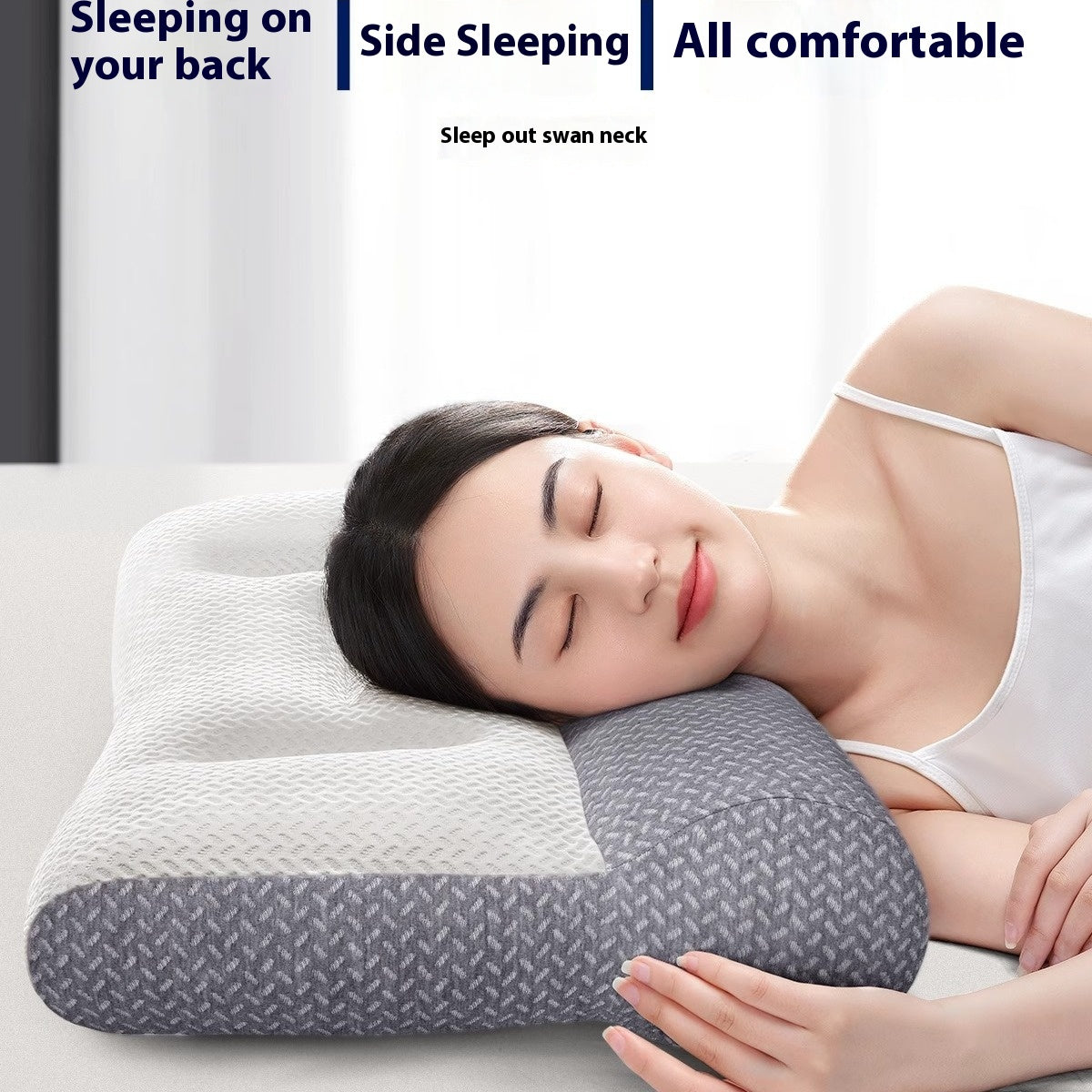 Adjustable Cervical Pillow for Neck Support and Traction - Hot Compress & Massage Variants