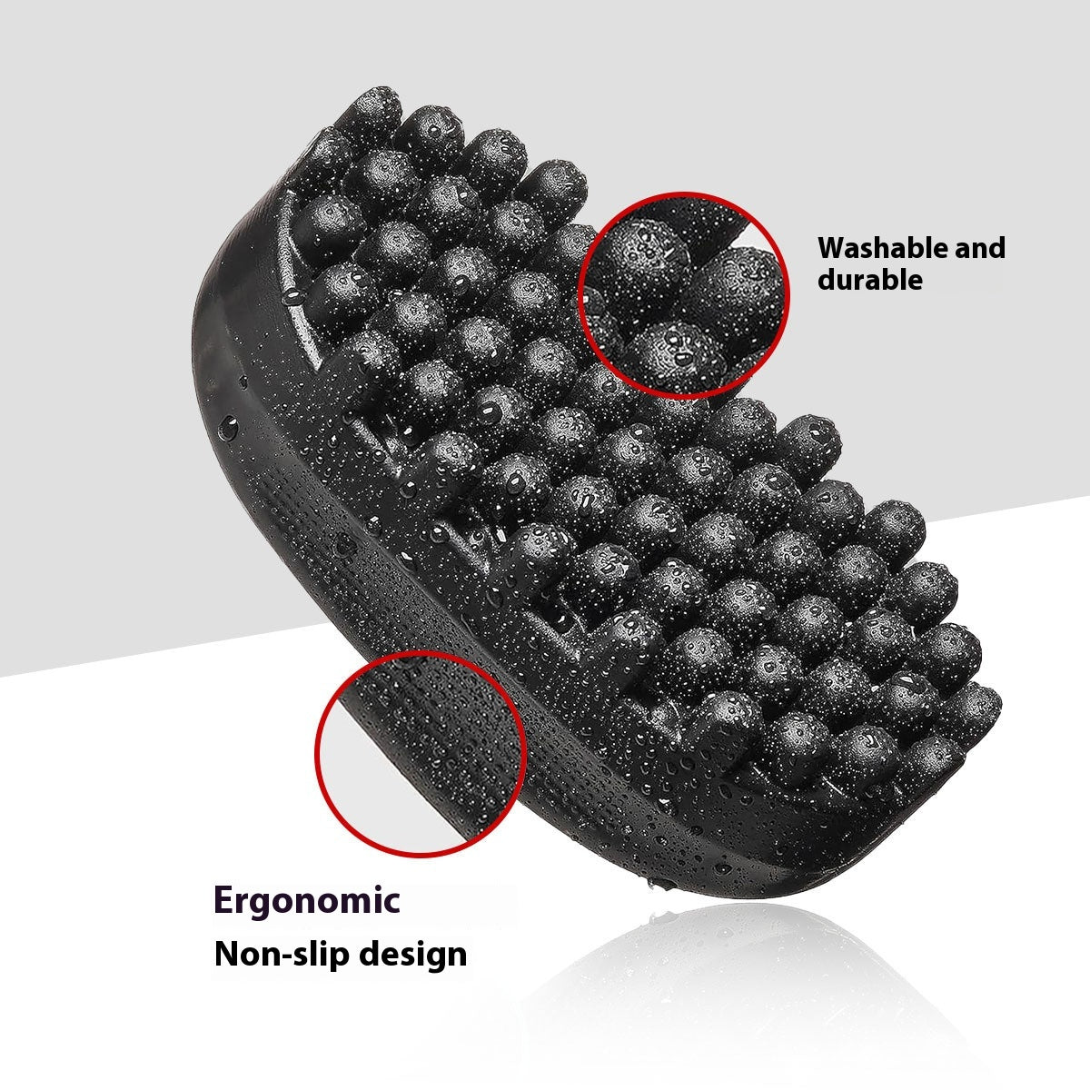 Black Rubber Hair Curler for Salon & Home Hair Styling