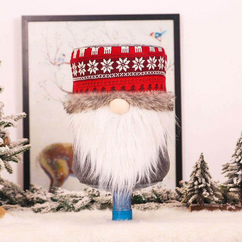 Christmas Knitted Bucket Cover Water Dispenser Dust Cover - Multiple Sizes