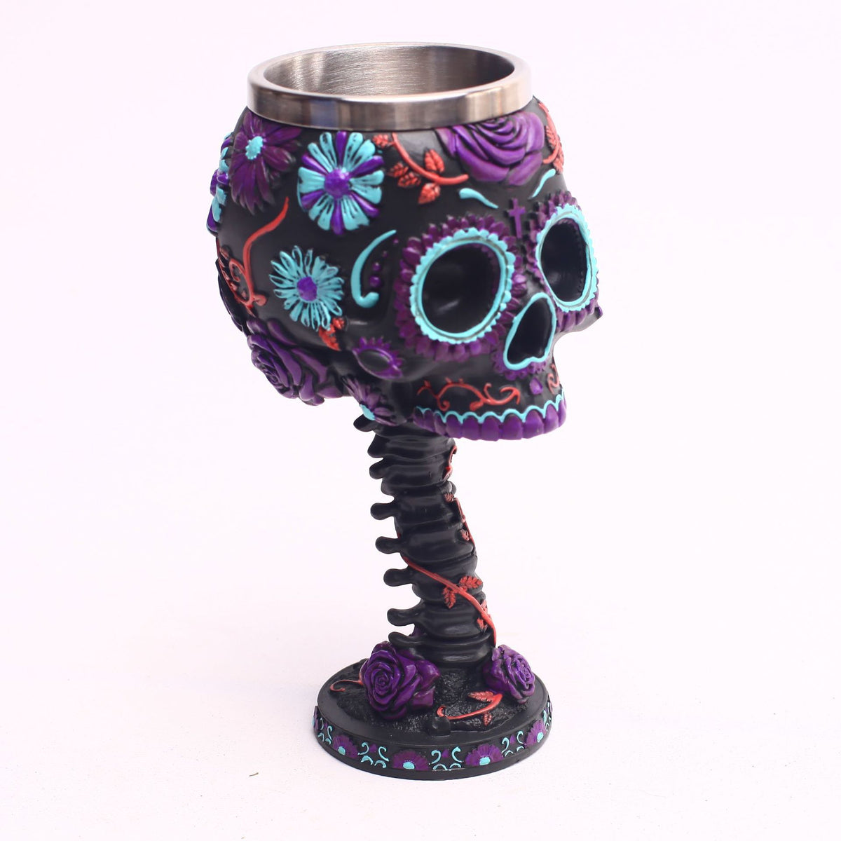 Resin Skull Goblet - Gothic Ghost Head Drinkware for Home & Bar