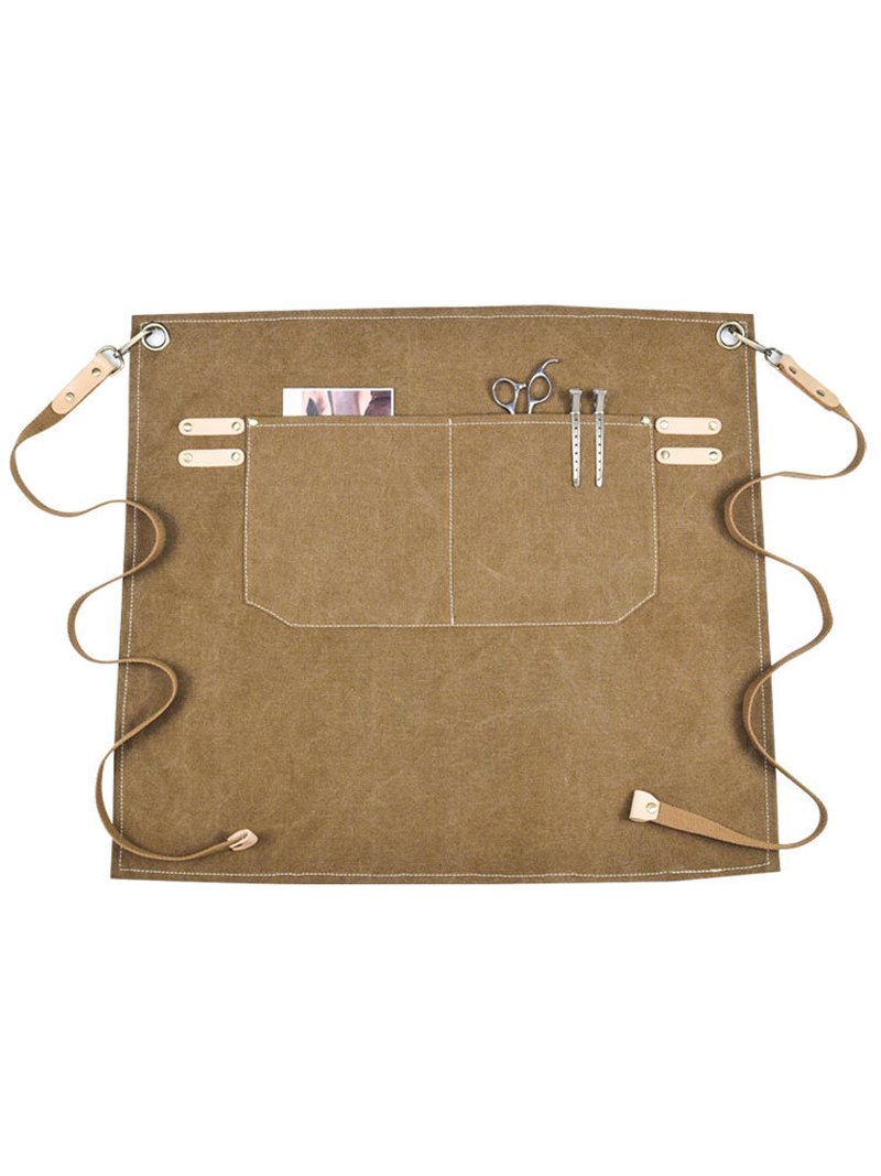 Canvas Half Apron for Baking and Cafe Work