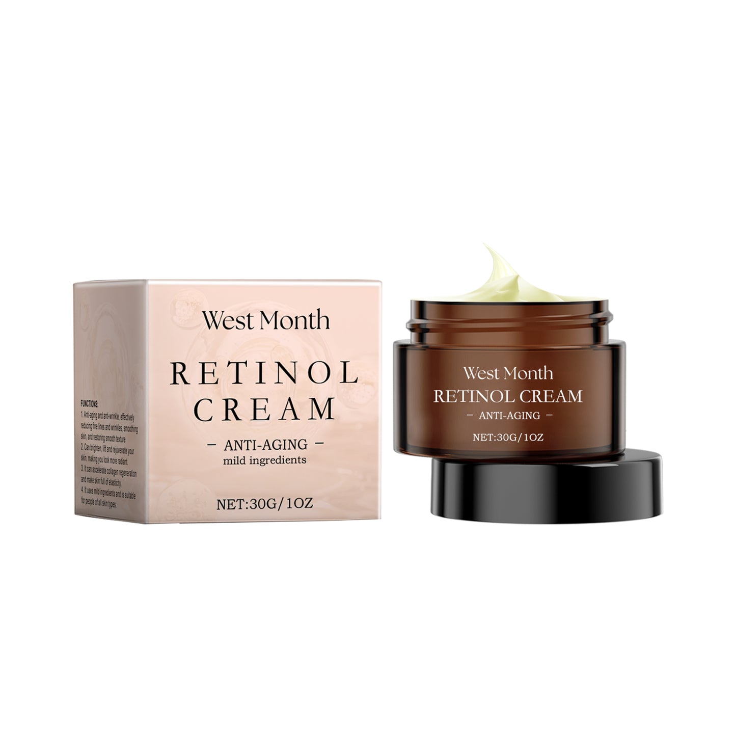 Retinol Firming Face Cream with Hyaluronic Acid - Anti-Aging Moisturizer
