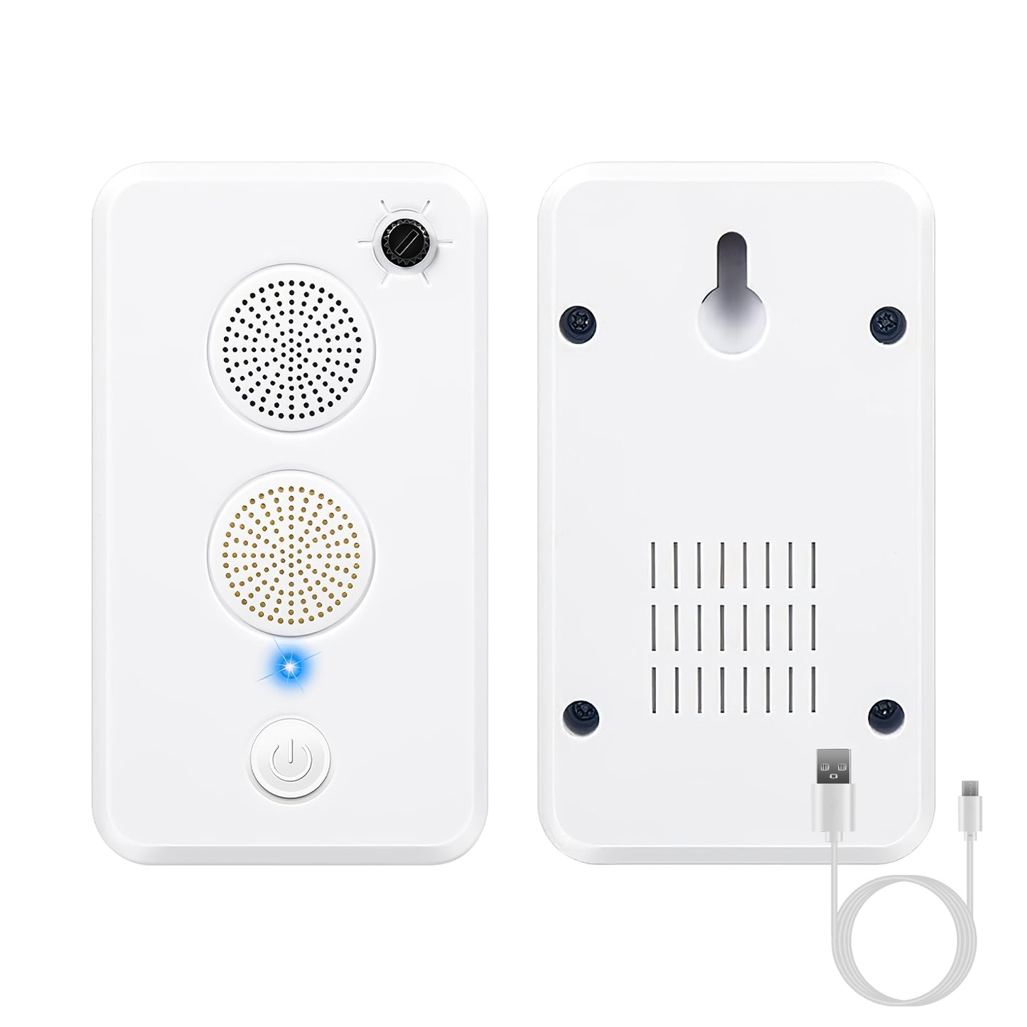 Rechargeable Ultrasonic Pest Repeller 2/4 Pack for Bats Mice Birds Indoor Outdoor