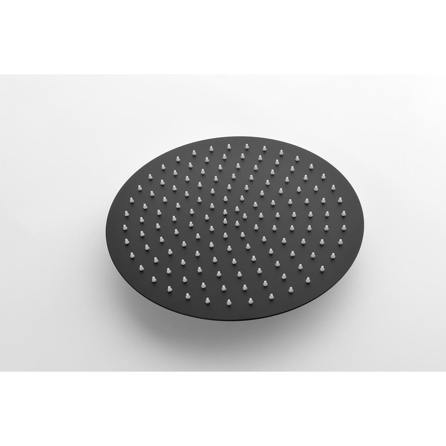 Wall-Mounted Shower System with Rain Shower Head - Matte Black