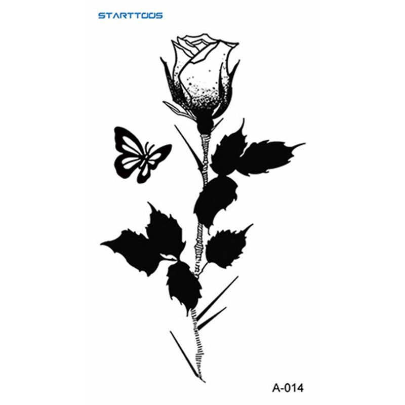 Semi-Permanent Tattoo Sticker Set for Nail Art - Multiple Patterns & Sizes