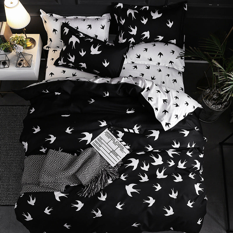 Luxurious 3-Piece Bedding Set with Duvet Cover and Pillowcases - Multiple Sizes