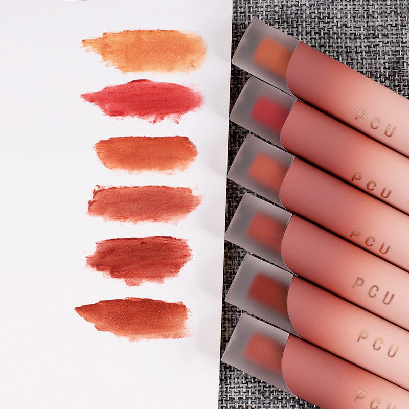 Matte Lip and Cheek Blush Set Non-Stick Velvet Finish Multiple Colors