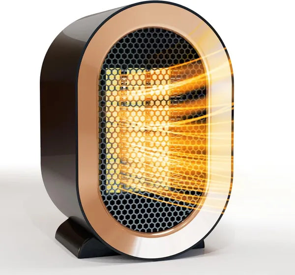 Portable Electric Space Heater 1200W Energy-Efficient Indoor Heater Fan