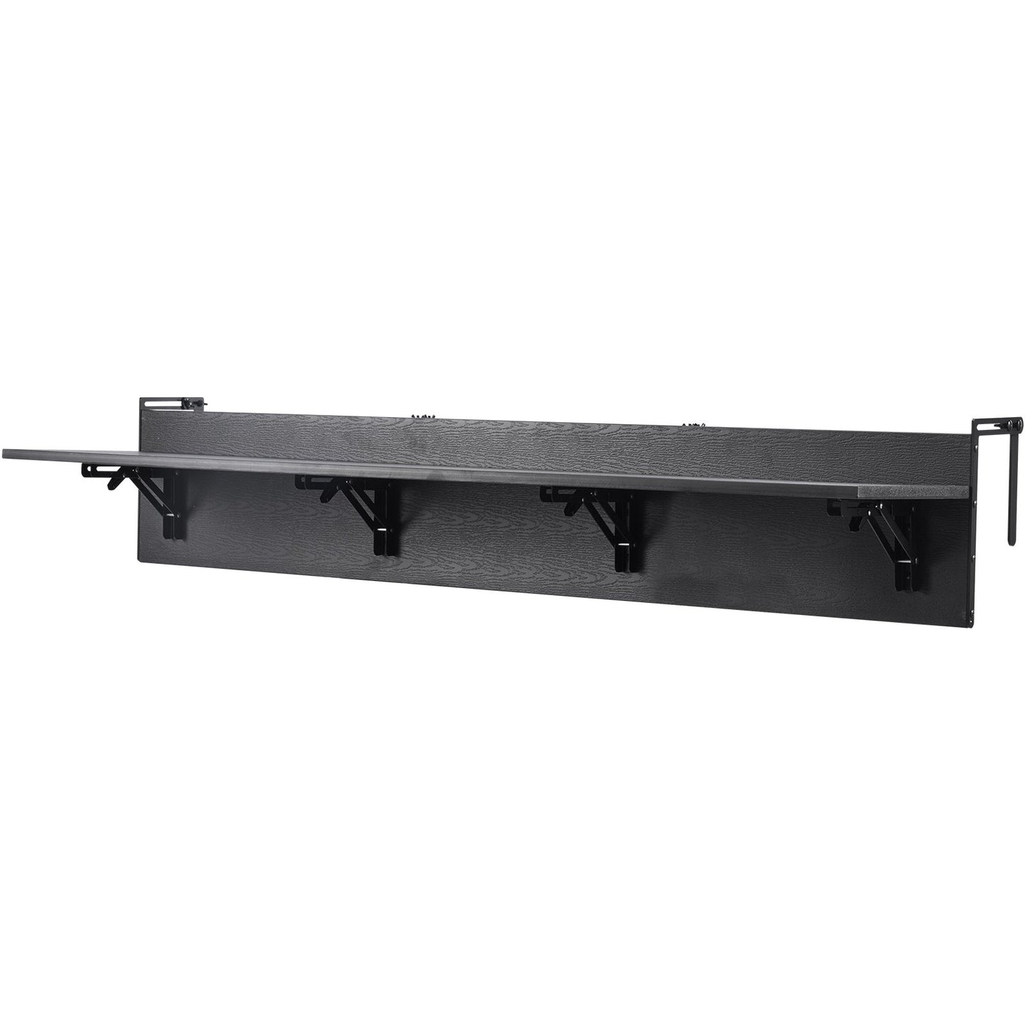 Foldable Balcony Hanging Table 12x48 Inches Outdoor Patio Railing Bar Table - Multicolor