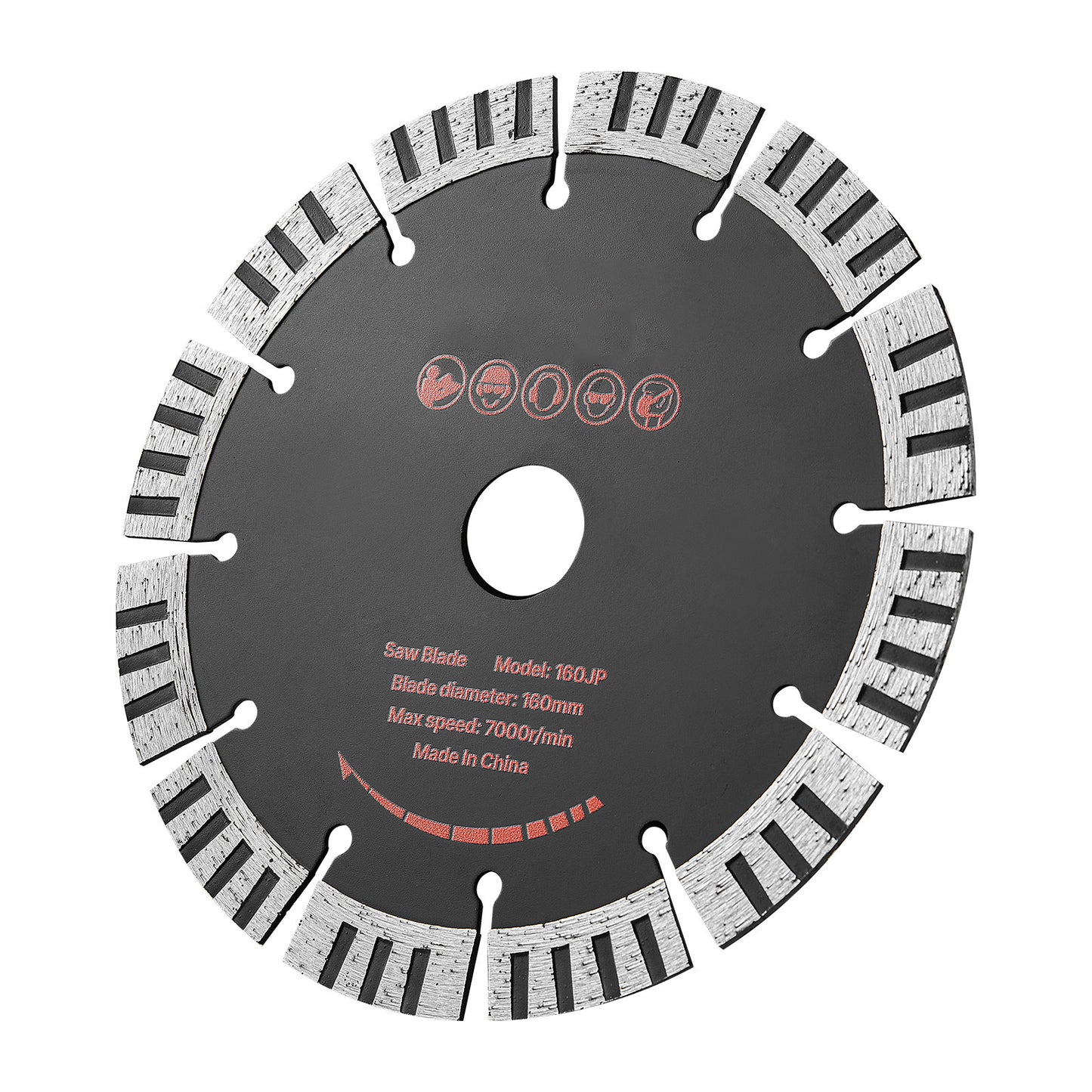 Diamond Saw Blades 6.3 Inch 5-Pack for Concrete Brick Stone Cutting - High-Hardness Segments