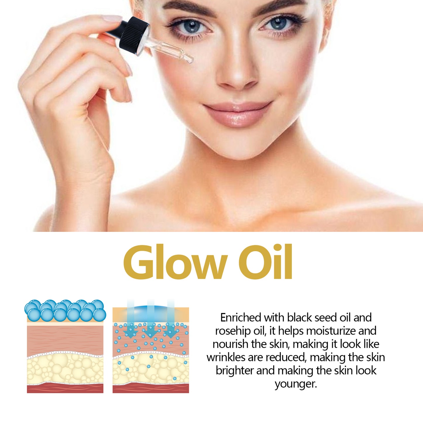 Hydrating Facial Essential Oil Blend - Moisturizing & Anti-Aging 30ml