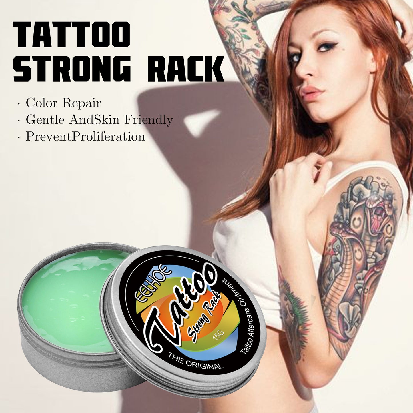 Tattoo Repair Cream with Jojoba Oil & Vitamin E - Moisturizing Color Fixer