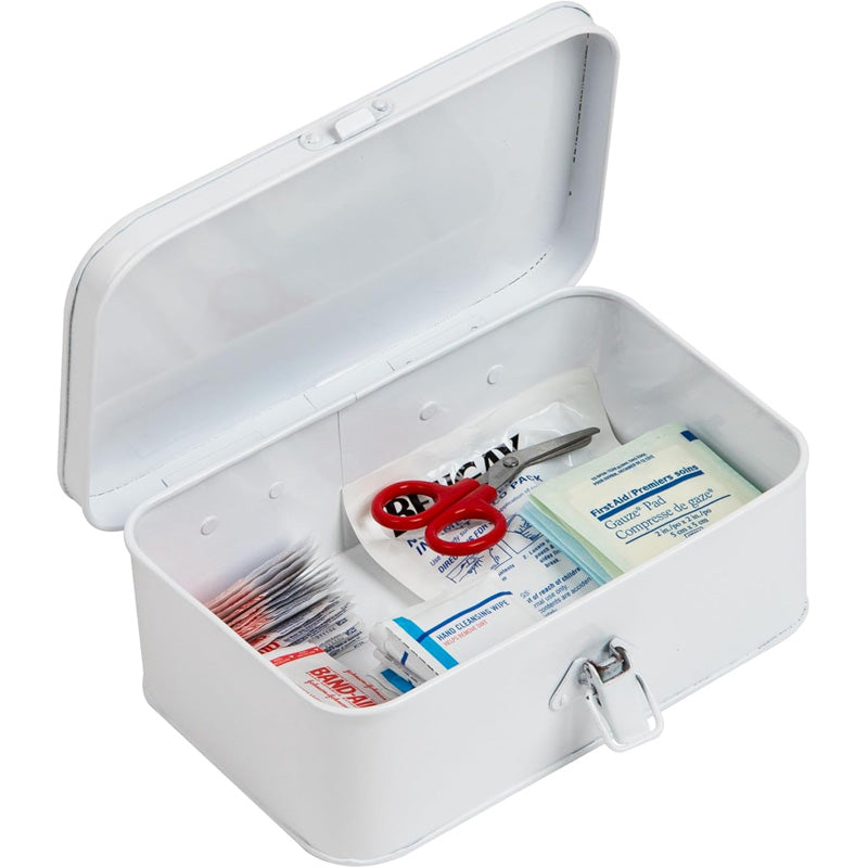First Aid Box, Emergency Kit, Medical Supply Organizer, Vintage,