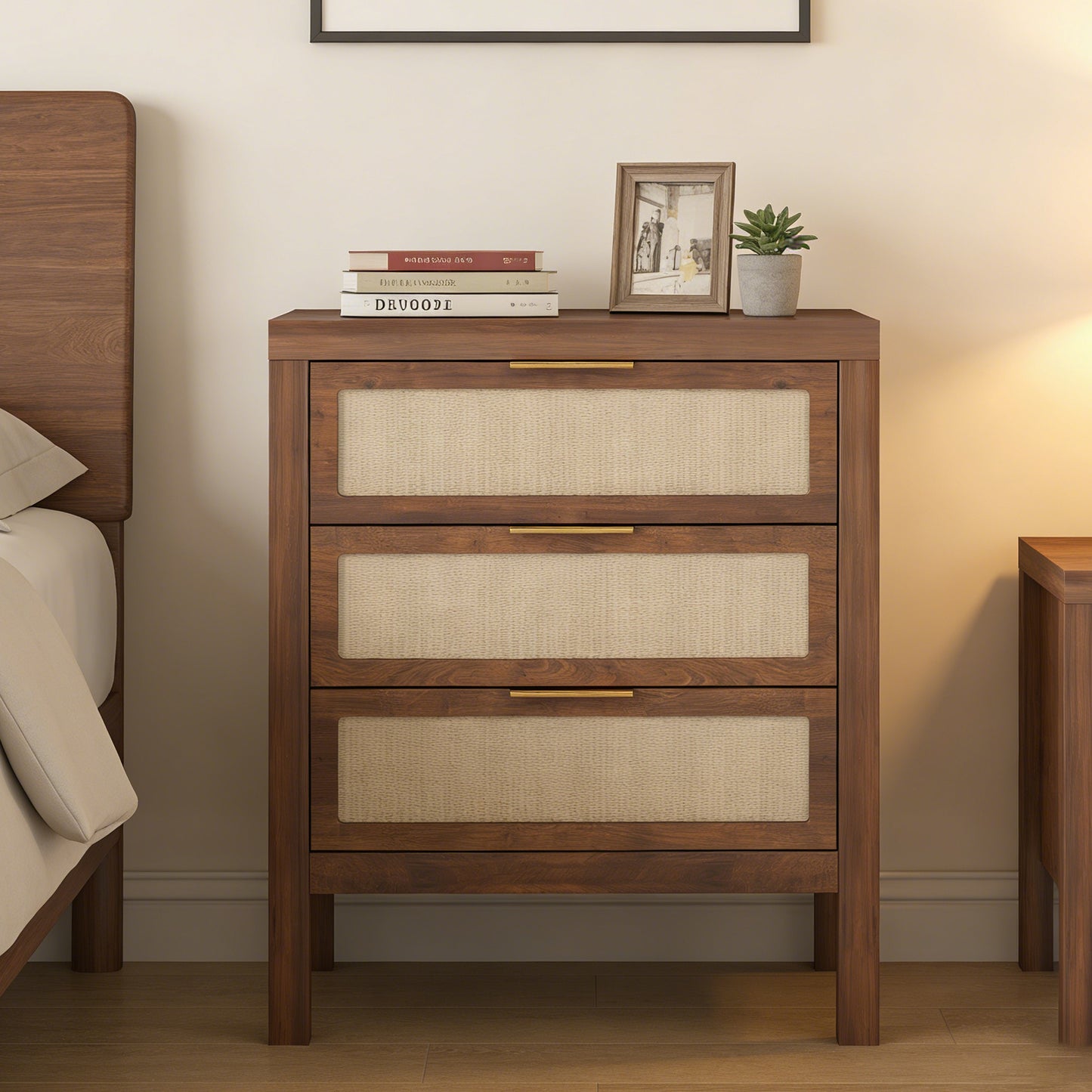 Bedside Table Chest Of Drawers Large Capacity Storage Drawer Design