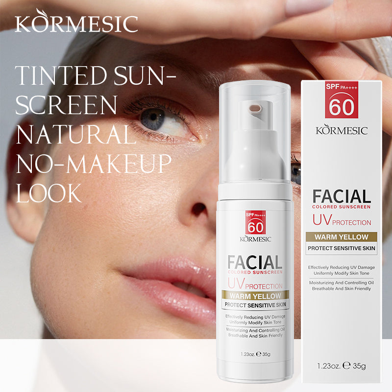Tinted Facial Sunscreen Lotion SPF Protection for Skin Care