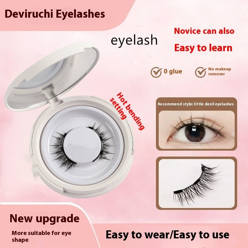 Magnetic False Eyelashes - Natural Mink Lash Set with Applicator Tool