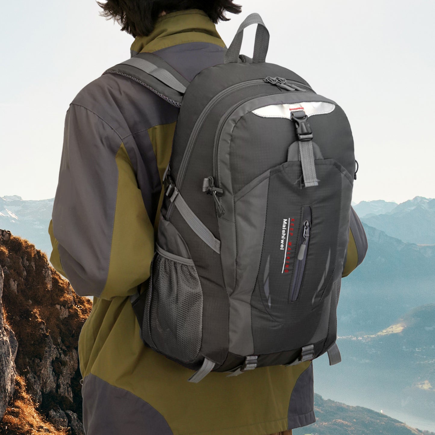 36L Waterproof Outdoor Backpack - Lightweight Daypack