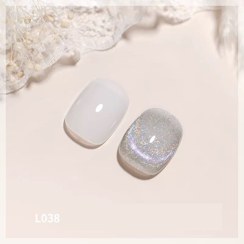 Colorful Laser Cat Eye Nail Polish Set - UV Gel & Acrylic Compatible