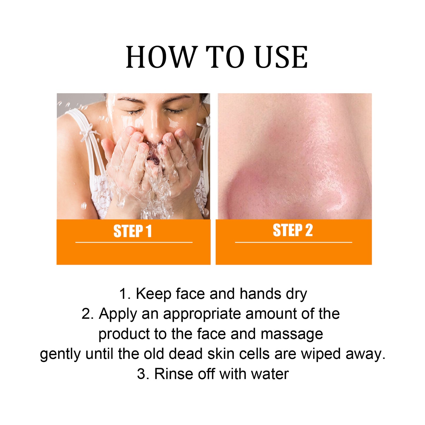 Orange Enzymes Exfoliating Brightening Gel for Deep Pore Cleansing