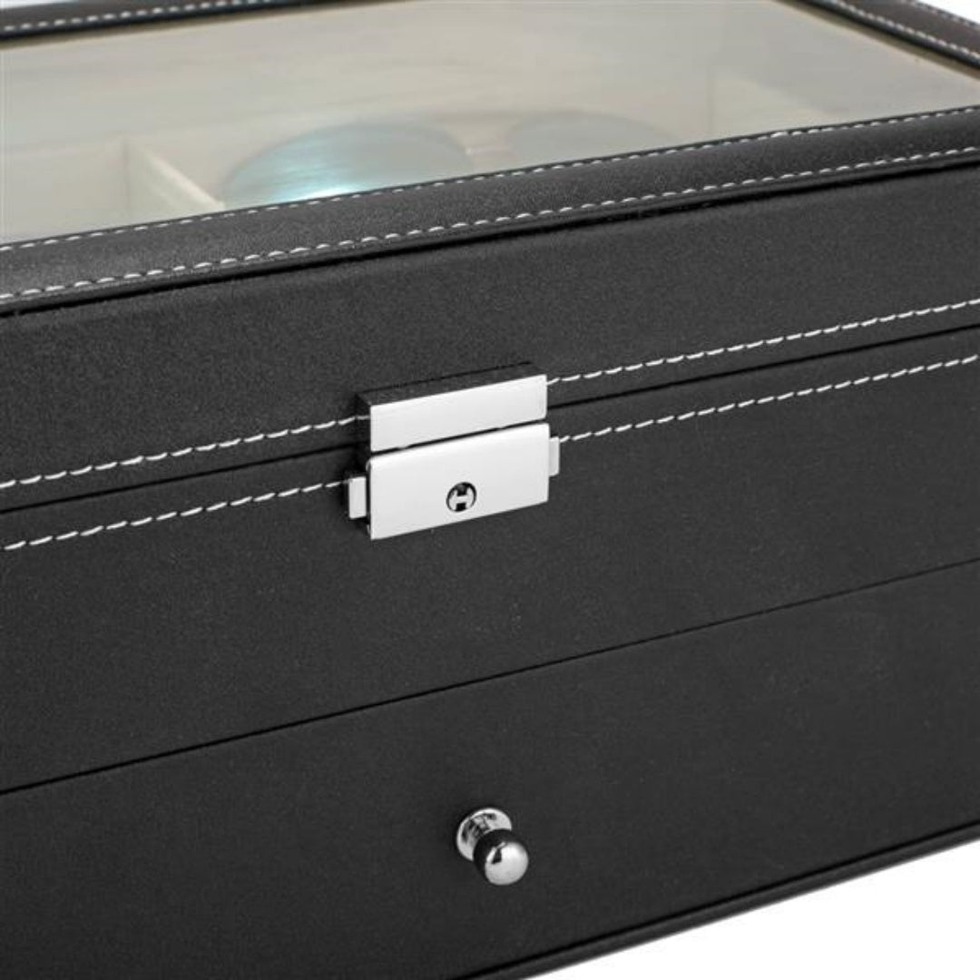 Leather 12 Piece Eyeglasses Storage And Sunglass Glasses Display