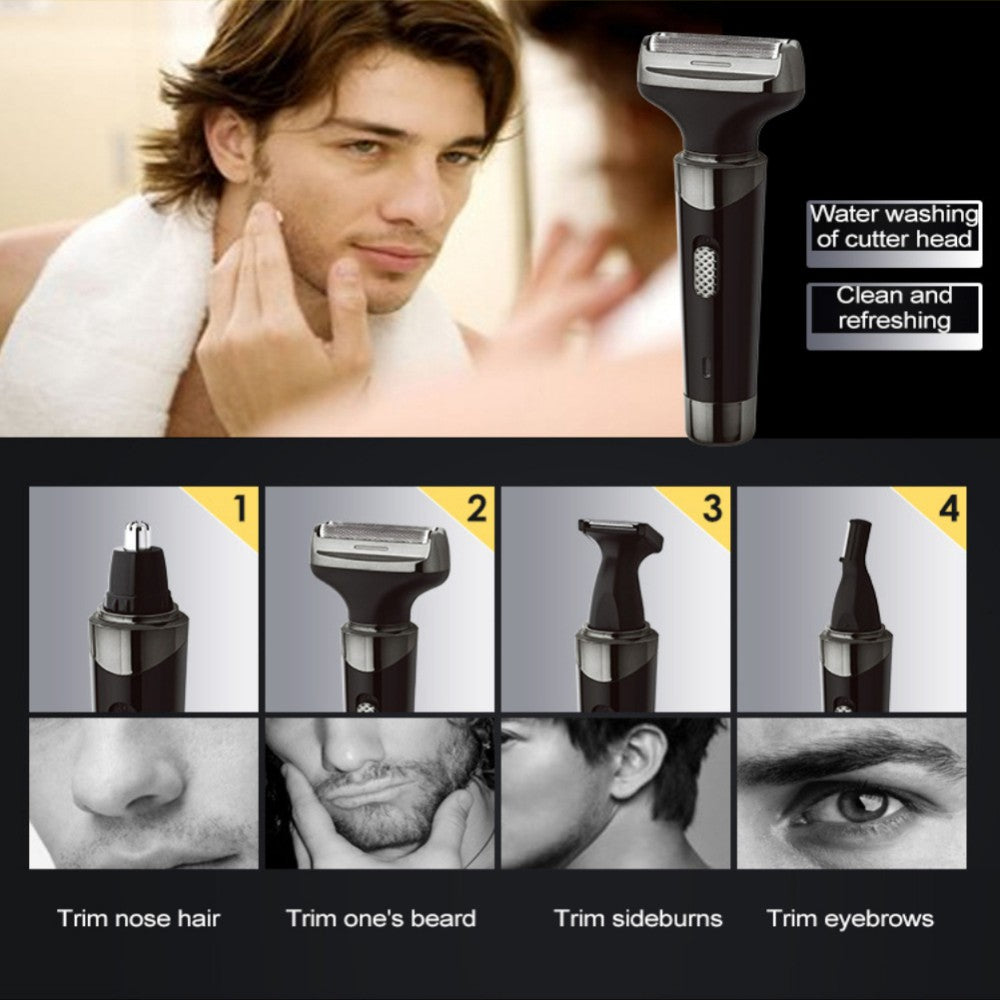 4-in-1 Electric Razor - Gentleman Black