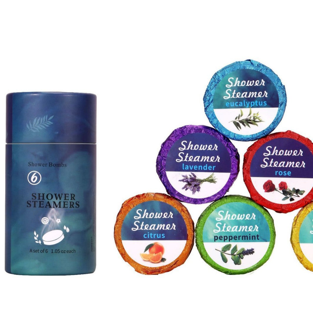 Shower Steamer 6-Pack - Aromatherapy Bath Bombs