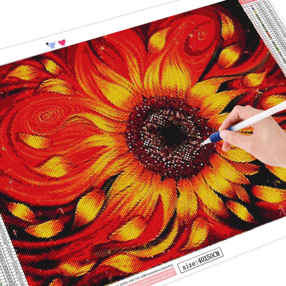 Sunflower Diamond Painting Kit Full Square Mosaic Cross Stitch Art Craft