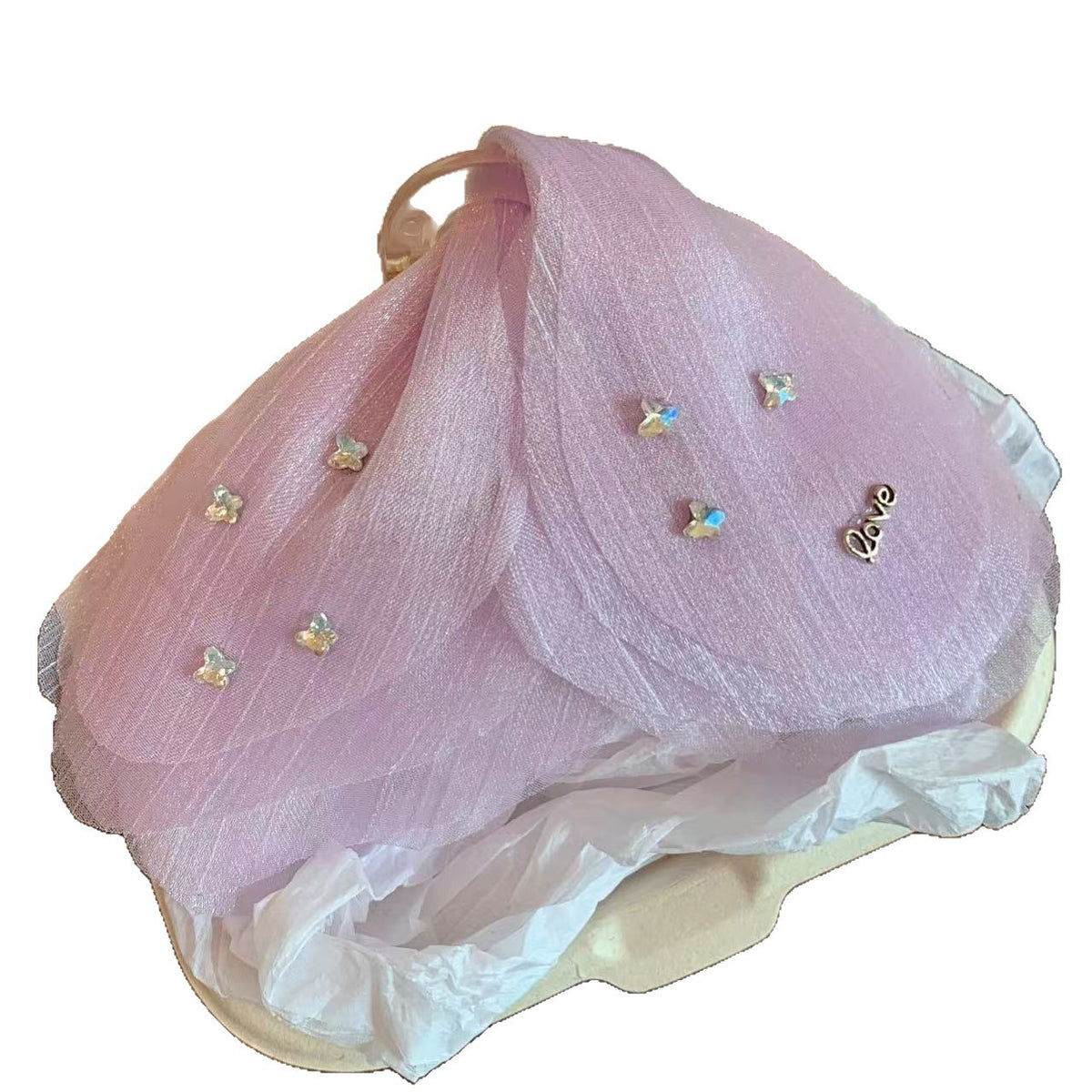 Tulle Butterfly Hair Clip - Mesh Grip Barrette