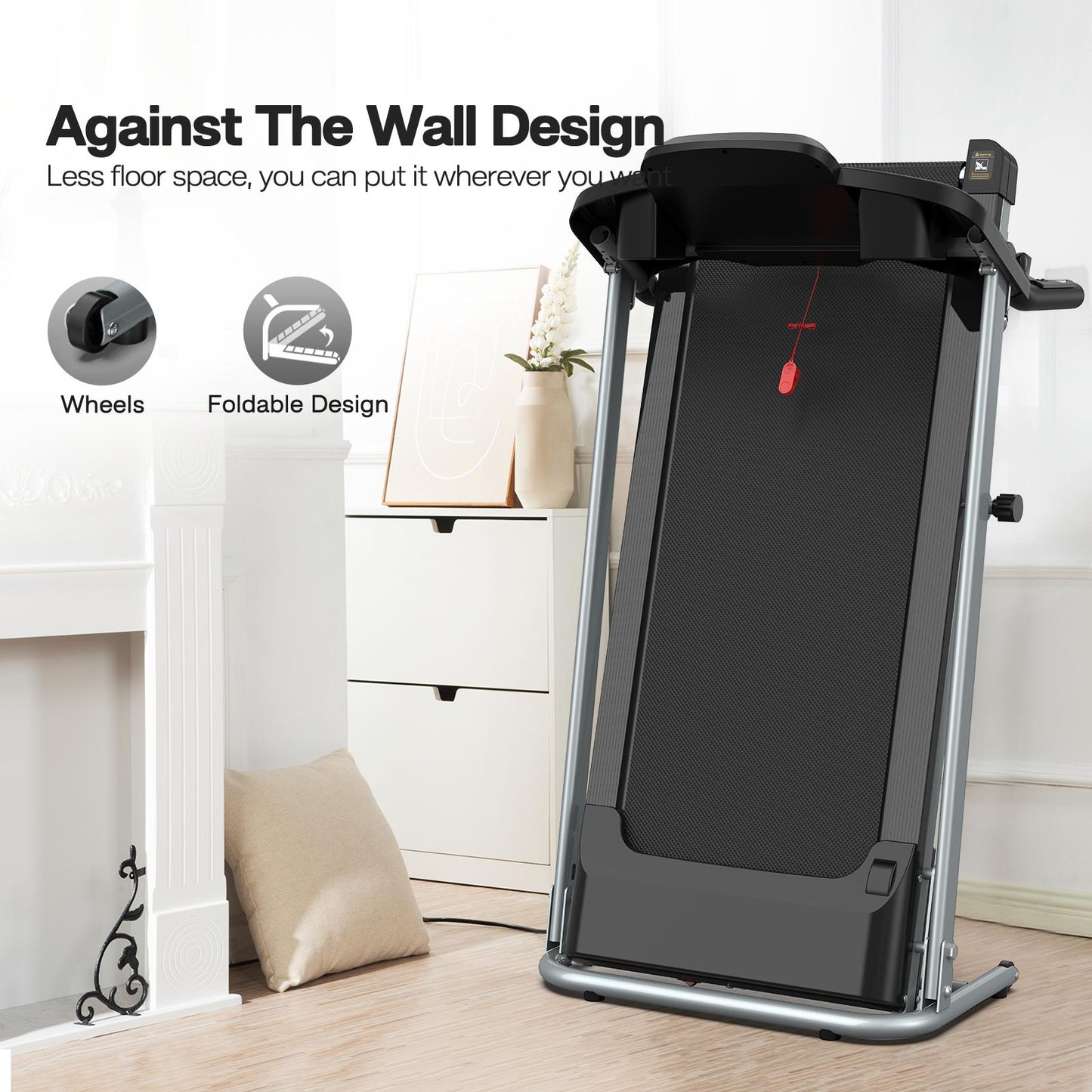 Foldable Home Treadmill - Shock-Absorbing & Non-Slip Design