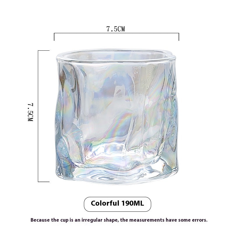 Transparent Twisted Glass Cup Minimalist Drinkware for Home & Kitchen