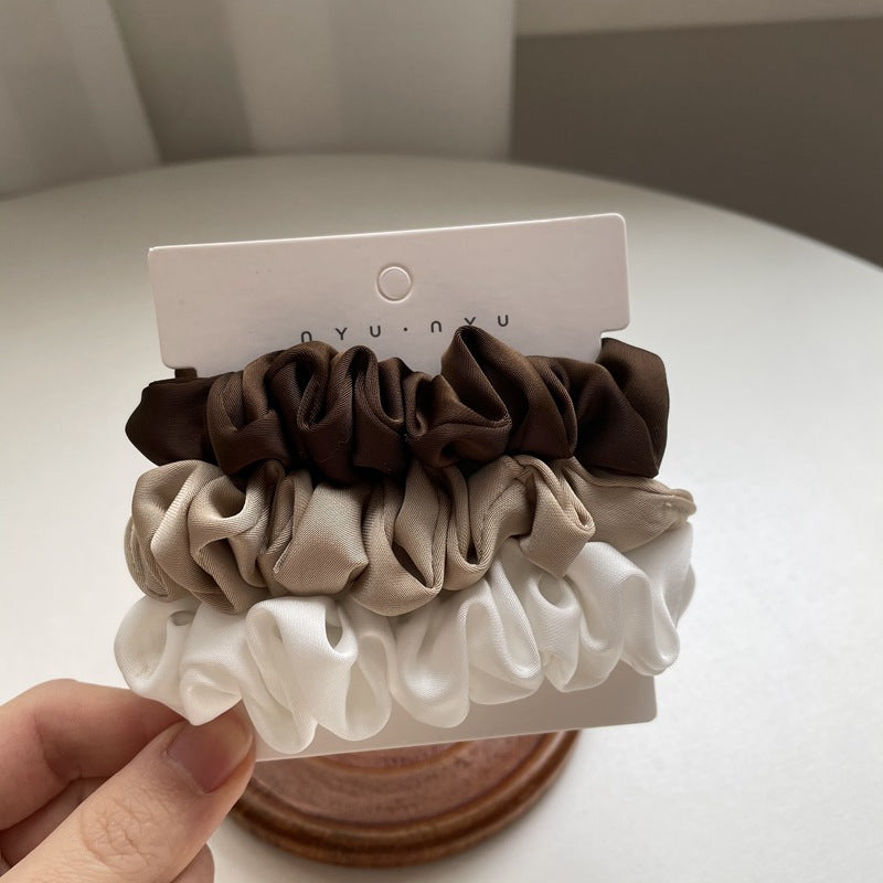 Silky Satin French Hair Ties Set - Elegant Hair Accessories