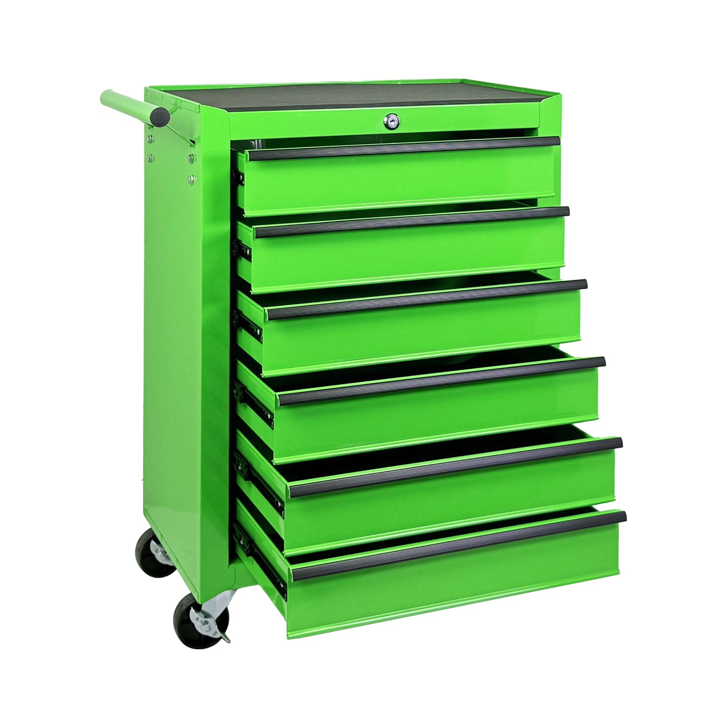 20-Inch Steel Rolling Tool Chest with 6 Drawers and Ball Bearing Slides - Green