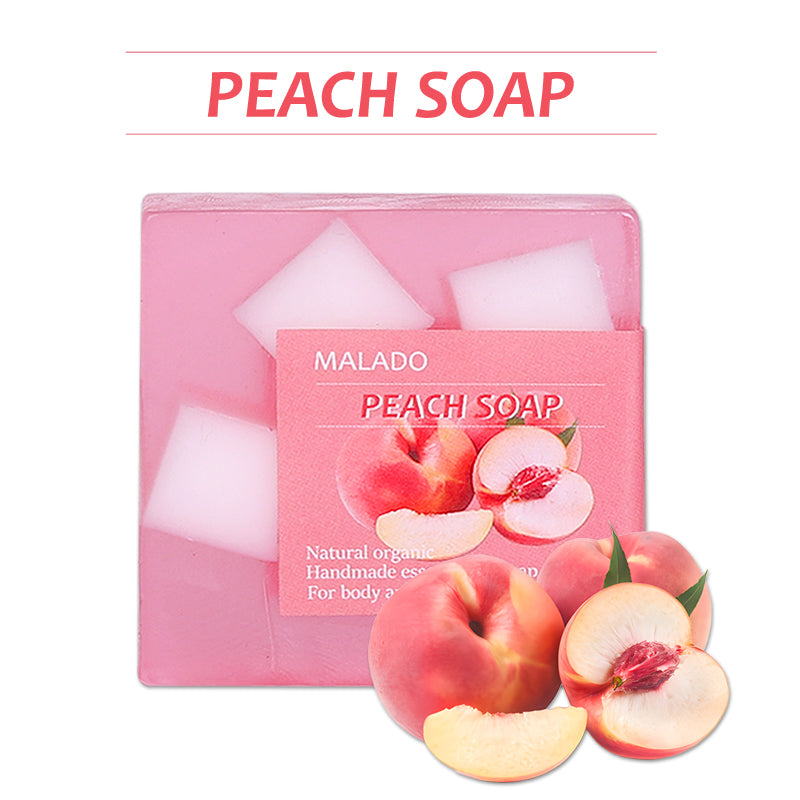 Peach Fruit Soap Bar 100g Natural Body Care for Gentle Cleansing