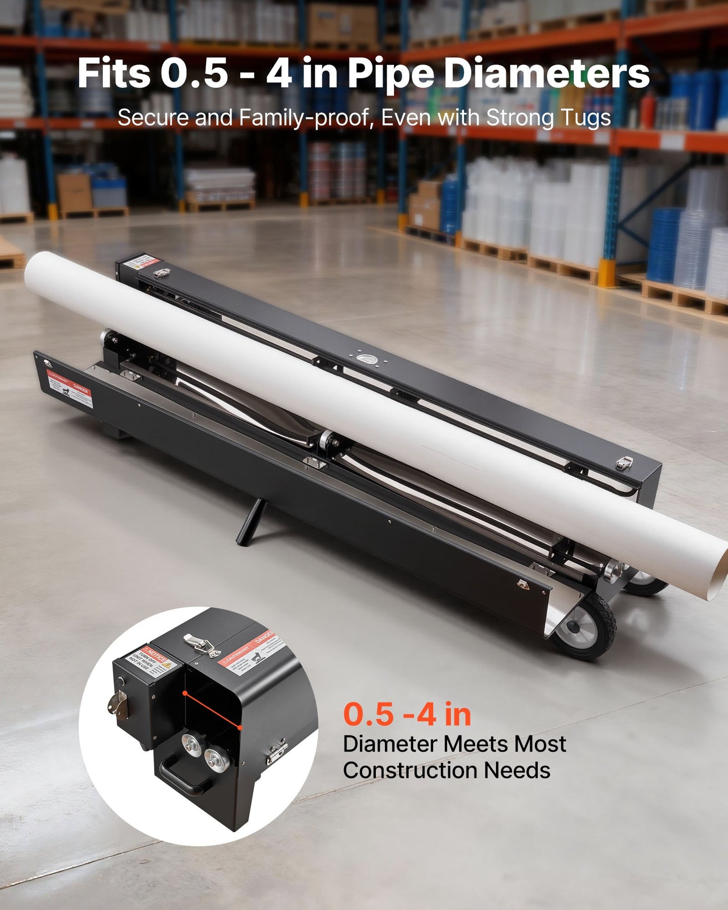 Electric PVC Pipe Bender Heater 1/2 to 4 Inch 2200W for Conduit Bending