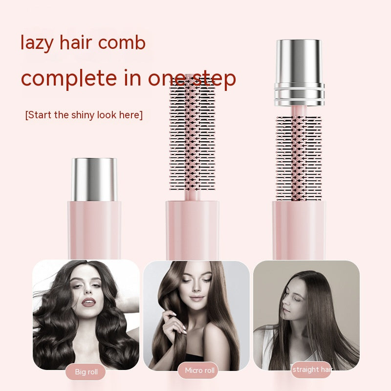 Portable Hair Curling Comb with Inner Buckle Cylinder for Easy Styling