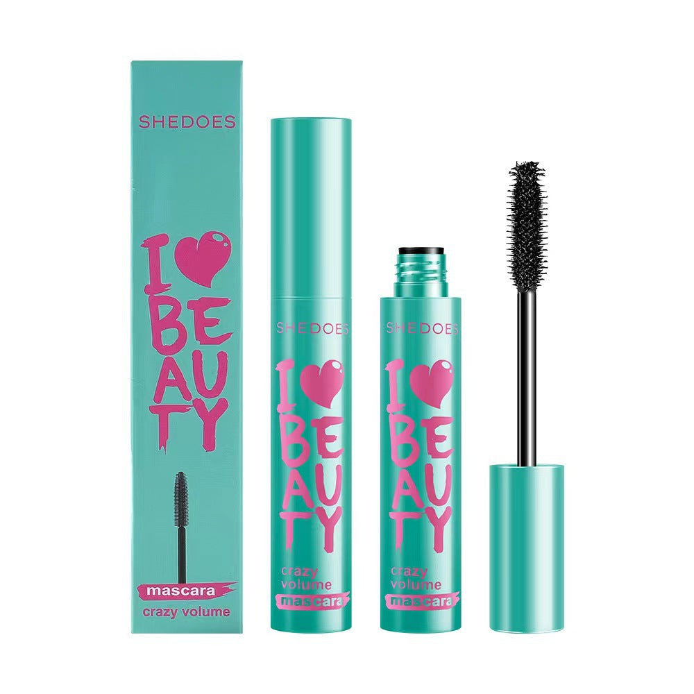 Waterproof Thick Lengthening Mascara Set - Smudge-Resistant, Large Capacity, 4 Colors