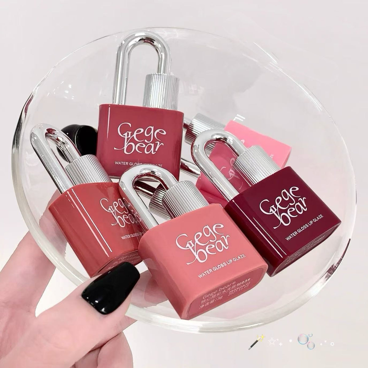 Cute Lip Gloss Set for Brightening & Colorful Look - Princess Series