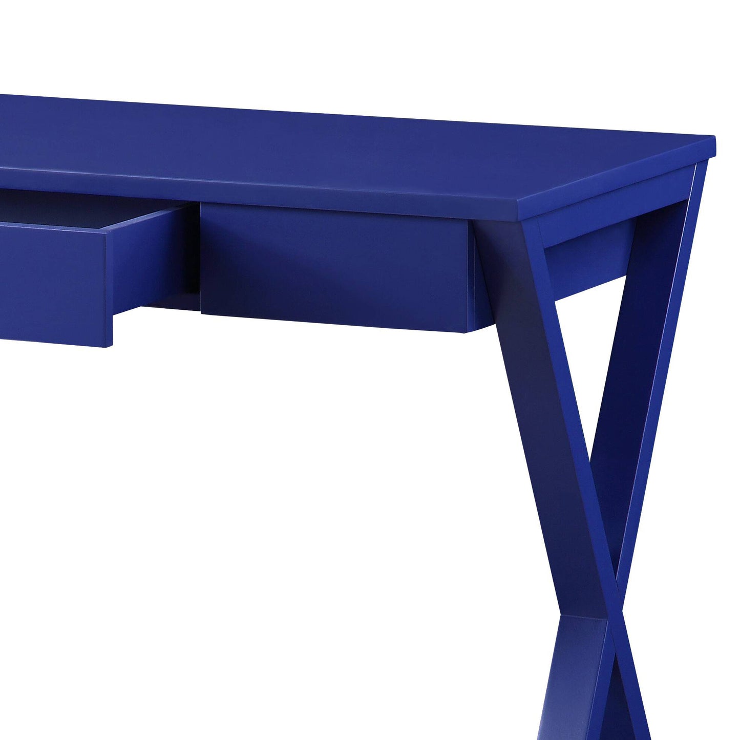 Twilight Blue Finish Writing Desk - 42" Synthetic Wood