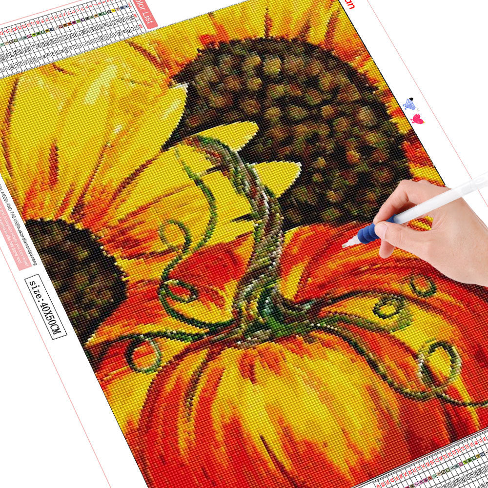 Sunflower Diamond Painting Kit Full Square Mosaic Cross Stitch Art Craft