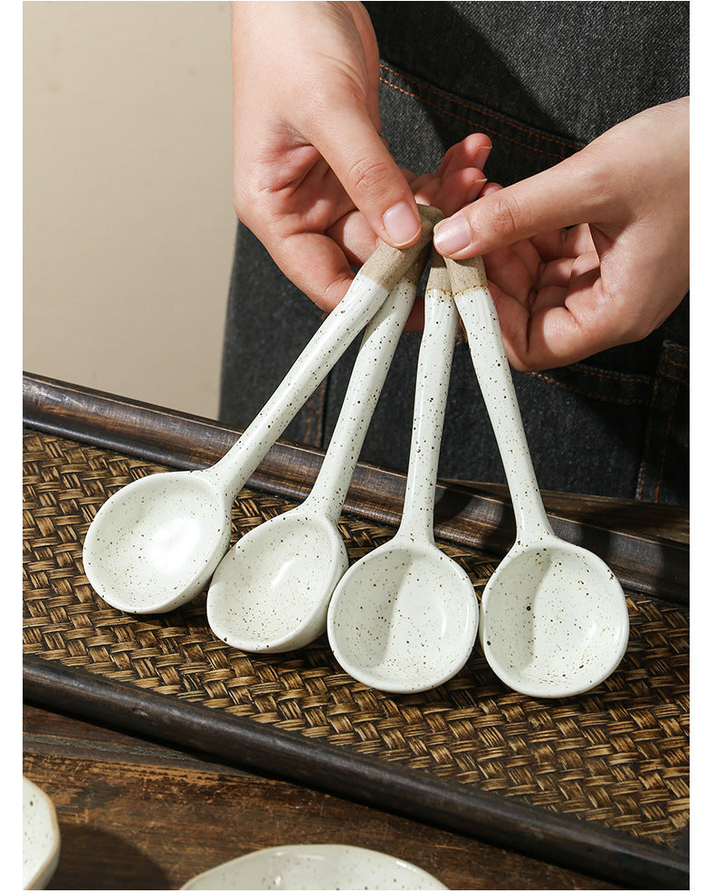 Japanese Ceramic Saucer for Condiments - Household Dish Small Fish & Sunflower Variants