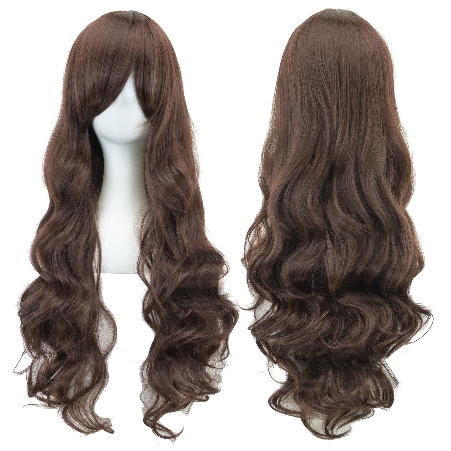 Colorful Cosplay Wig with High-Temperature Fiber, Long Curly Style