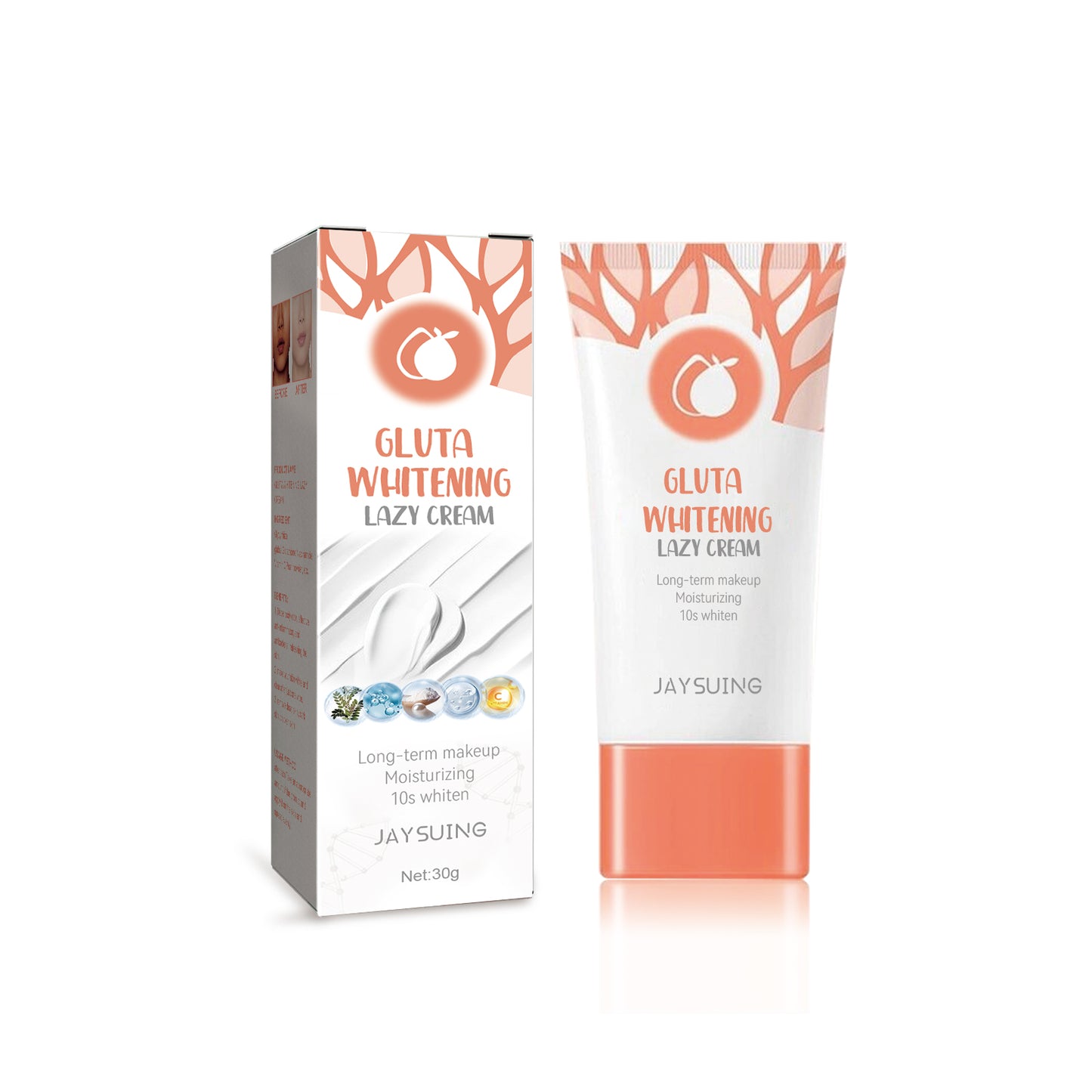 Brightening Facial Cream with Niacinamide & Glutathione - Multiple Sizes