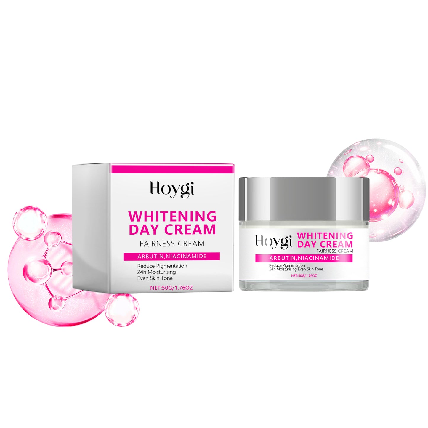 Whitening Day Cream with Hyaluronic Acid & Nicotinamide - 50g