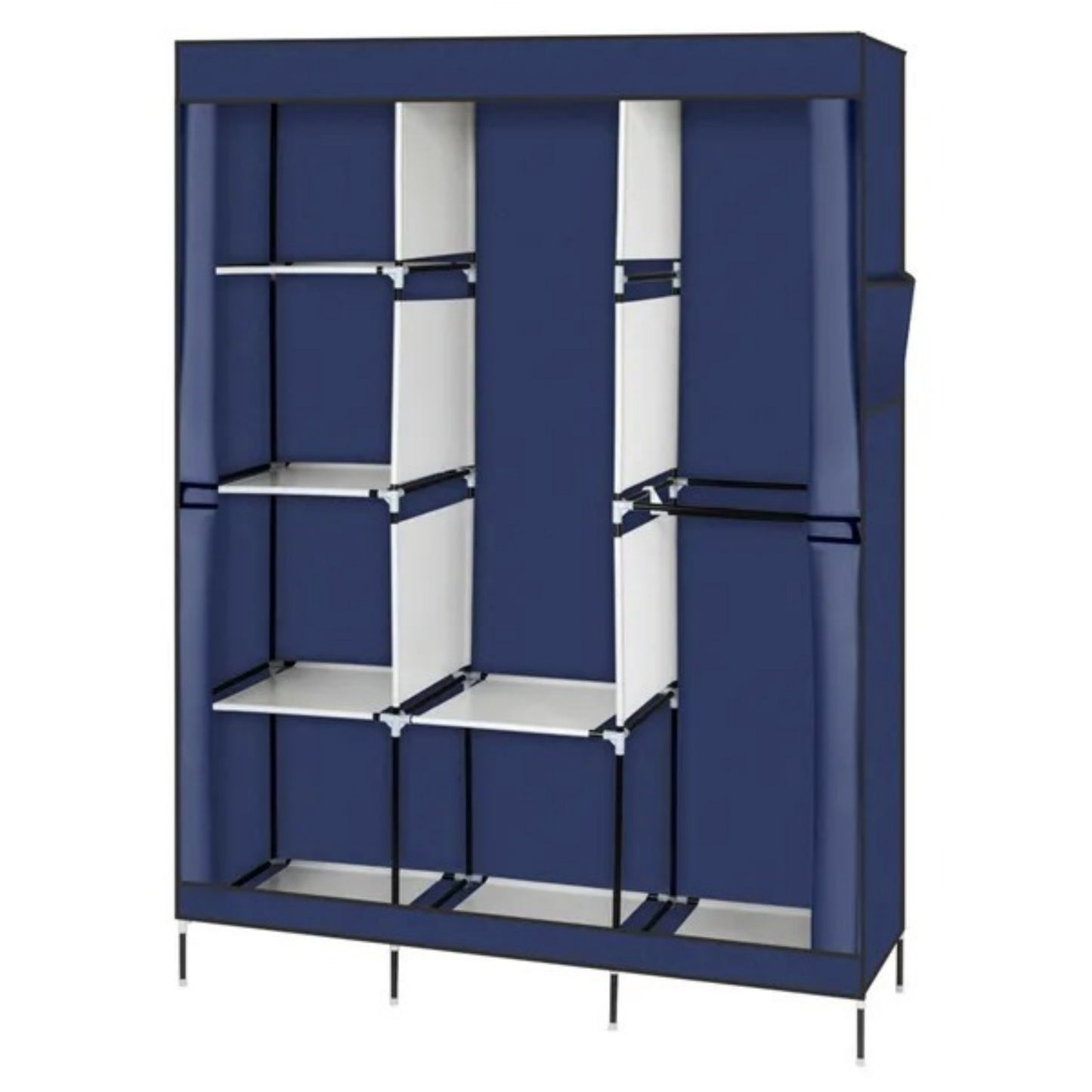 71" Portable Closet Organizer with 8 Shelves - Navy