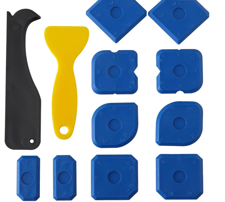 5-Piece Silicone Caulking Tool Set for Kitchen & Bathroom Sealing