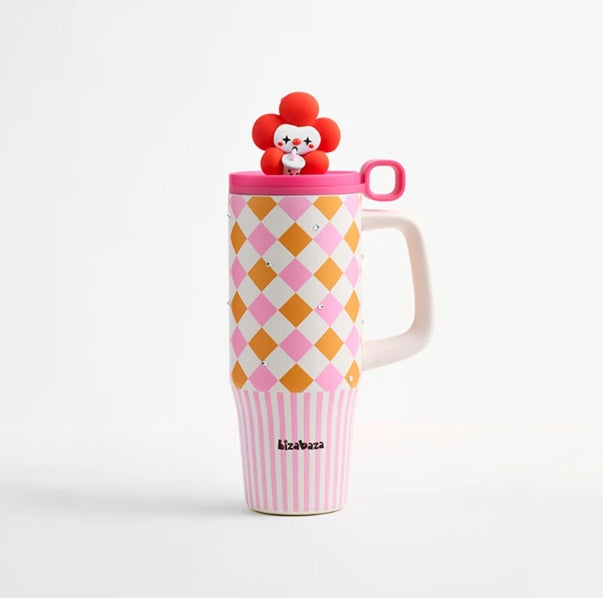 Insulated Travel Mug with Handle - Stainless Steel, Multiple Colors & Capacity
